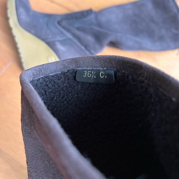 Gucci Brown Suede Knee High Boots - Picture 4 of 5